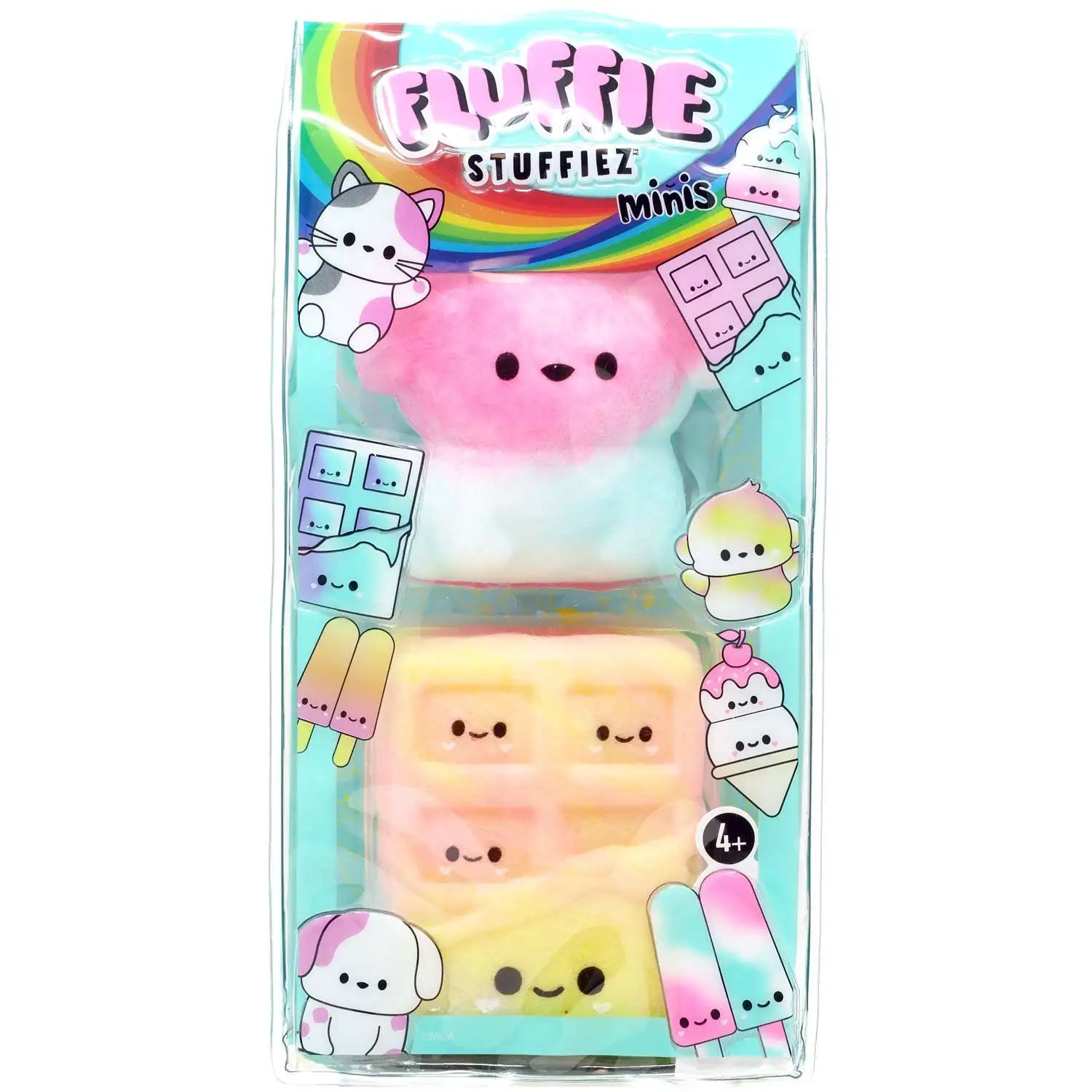 Fluffie Stuffiez Minis Dog & Chocolate Bar Figure 2-Pack [Soft & Squishable]