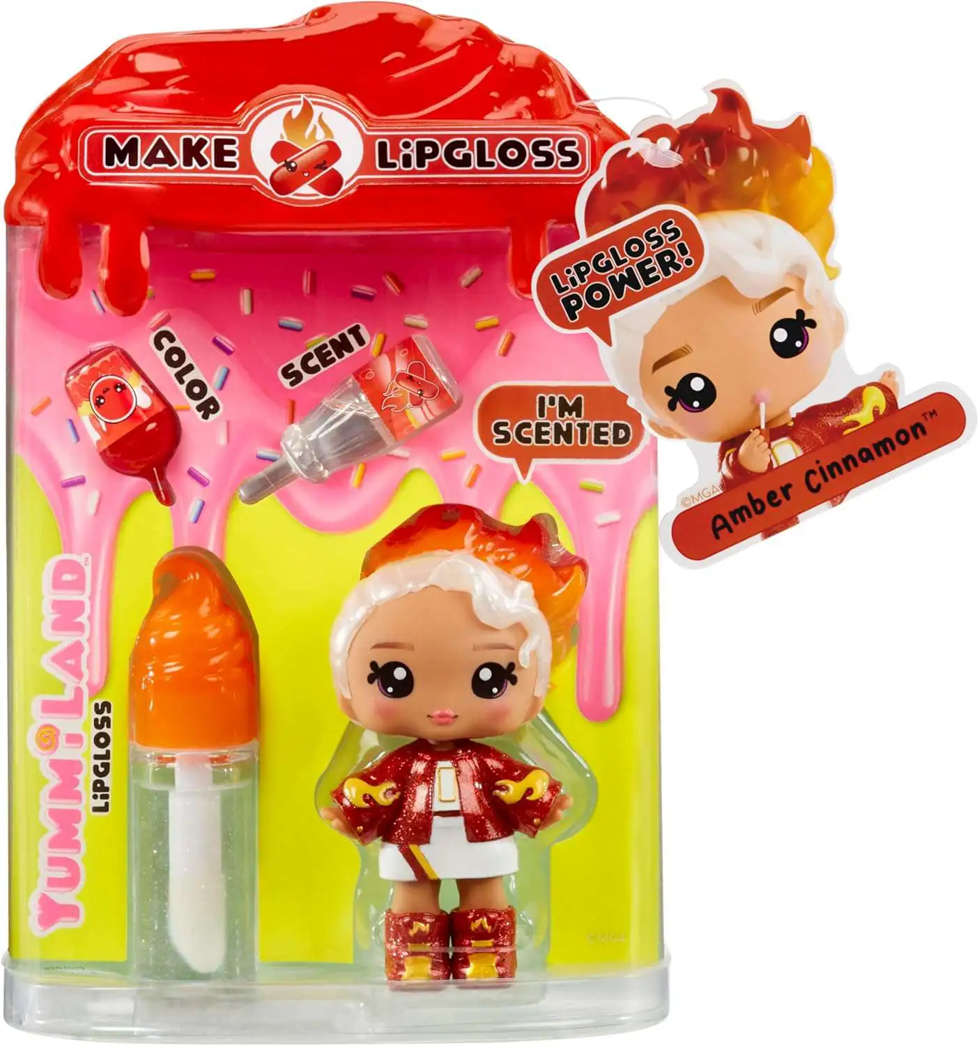 Yummiland Make Lipgloss Amber Cinnamon Doll [Scented!]