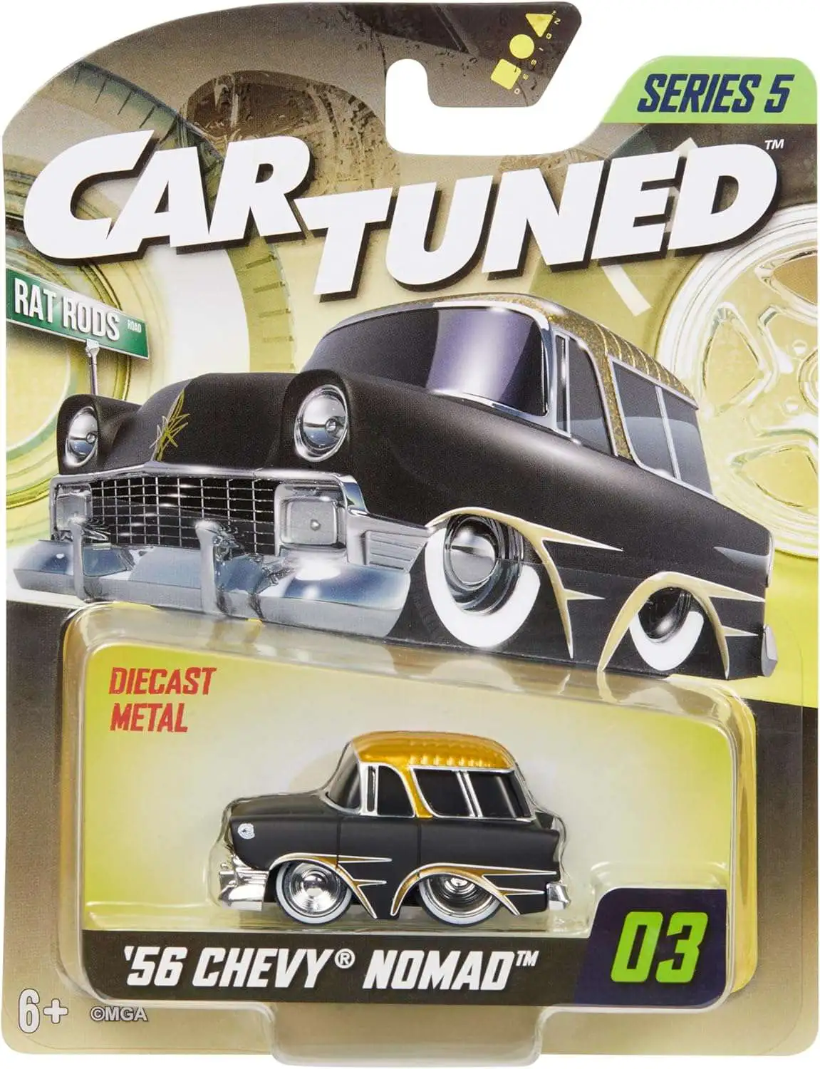 CarTuned Rat Rods Series 5 '56 Chevy Nomad Diecast Car #03