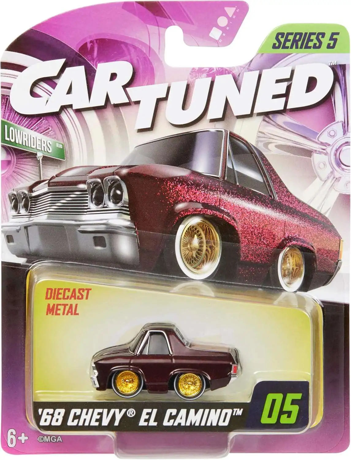 CarTuned Lowriders Series 5 '68 Chevy El Camino Diecast Car #05