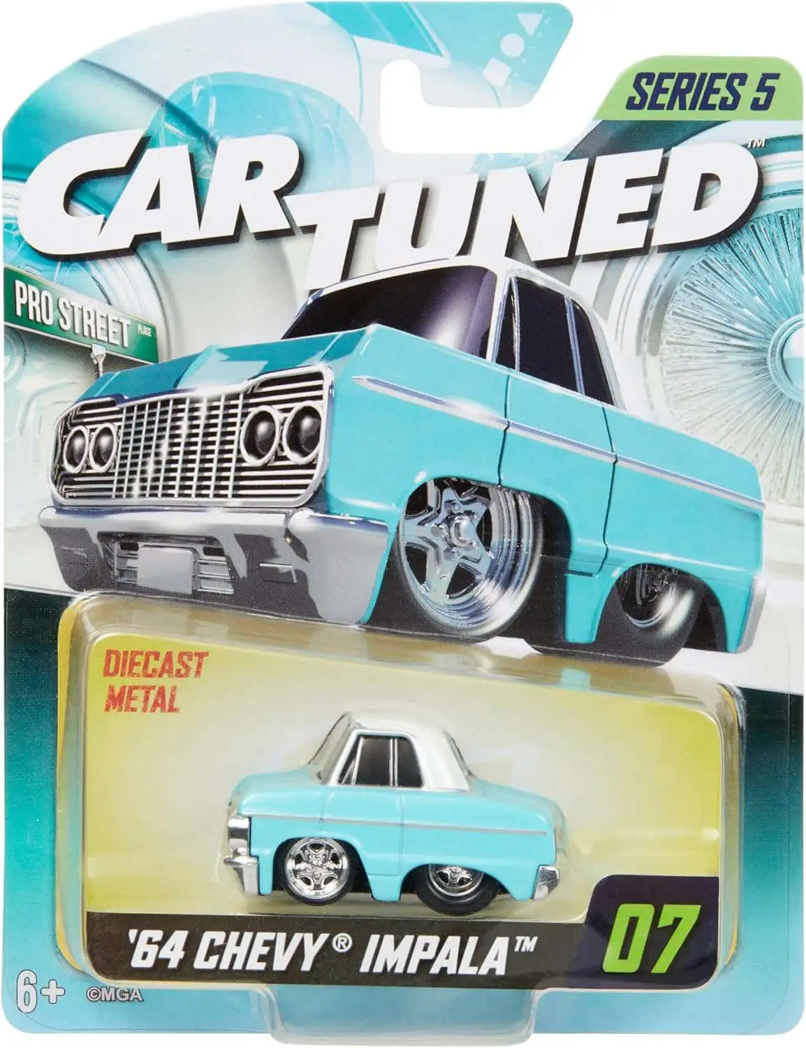 CarTuned Pro Street Series 5 64 Chevy Impala Diecast Car 07 MGA