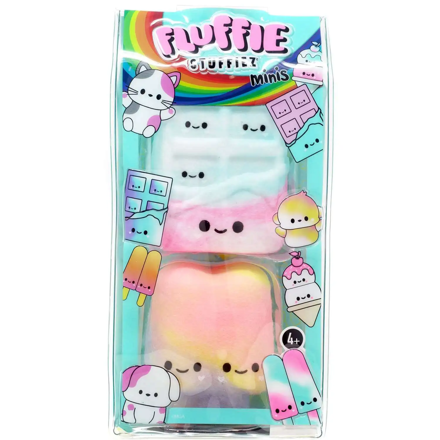 Fluffie Stuffiez Minis Chocolate Bar & Popsicle Figure 2-Pack [Soft & Squishable]