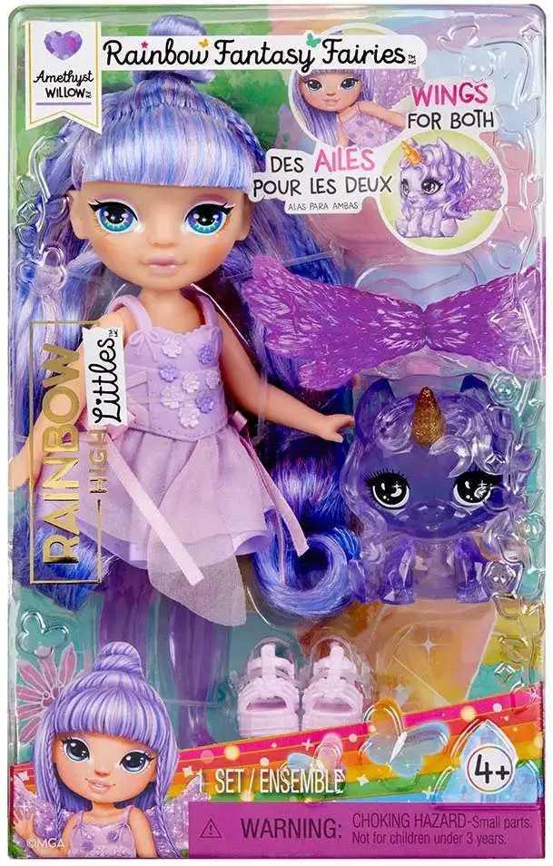 Rainbow High Littles Rainbow Fantasy Fairies Amethyst Willow Doll