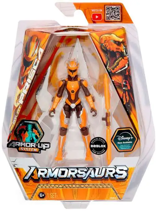 Disney Armorsaurs Armor-Up System Prisca Silva Action Figure [Raptor Pilot, Digital Roblox Item Included!]