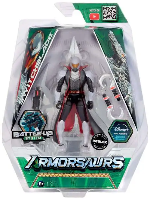Disney Armorsaurs Armor-Up System Switchblade Action Figure [Villain, Digital Roblox Item Included!]