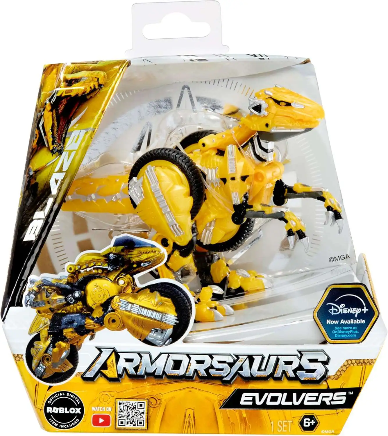 Disney Armorsaurs Evolvers Blaze Transforming Vehicle [Digital Roblox Item Included!]