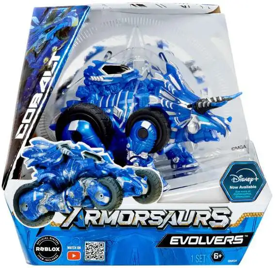 Disney Armorsaurs Evolvers Cobalt Transforming Vehicle [Digital Roblox Item Included!]