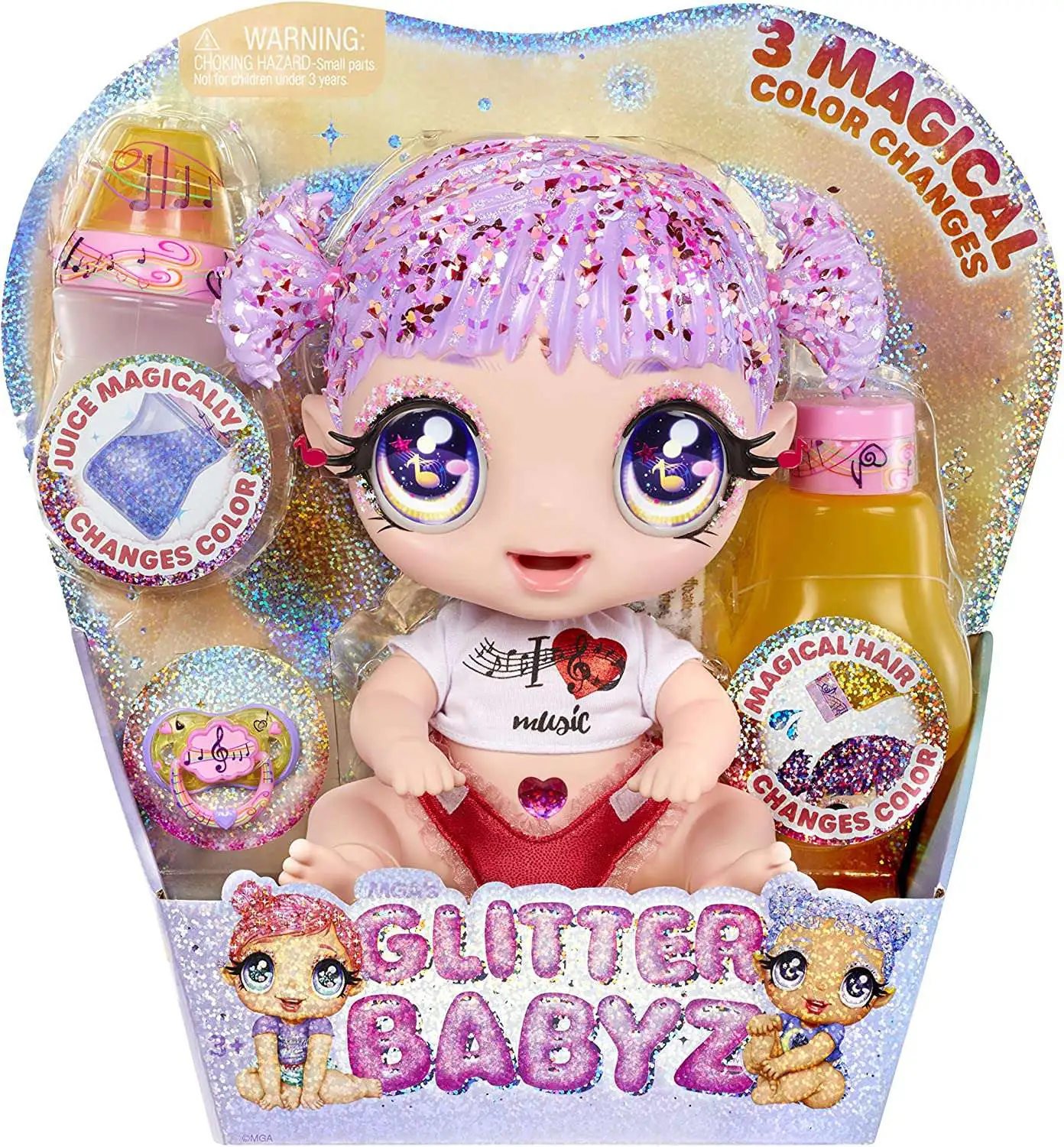 Glitter Babyz Melody Highnote Doll MGA Entertainment - ToyWiz