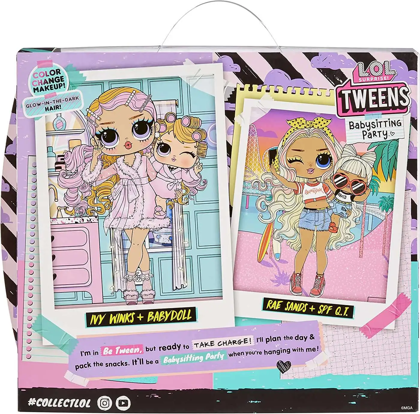 Lol surprise Tweens+Tots Baby Sitters Ivy Winks+Baby Doll Pink