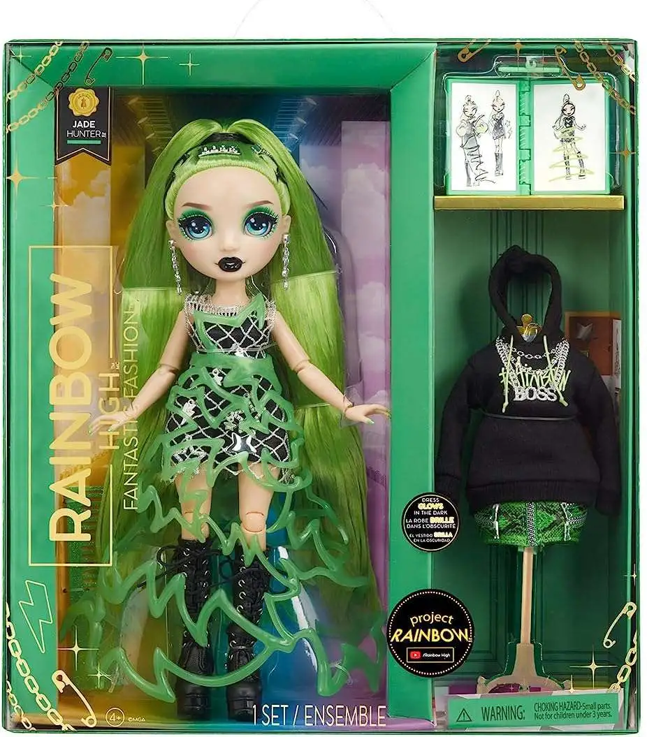 Rainbow High Surprise Jade Hunter - Green Clothes Fashion Doll