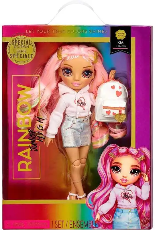 Rainbow High Junior High Kia Hart Doll [Special Edition, Damaged Package]