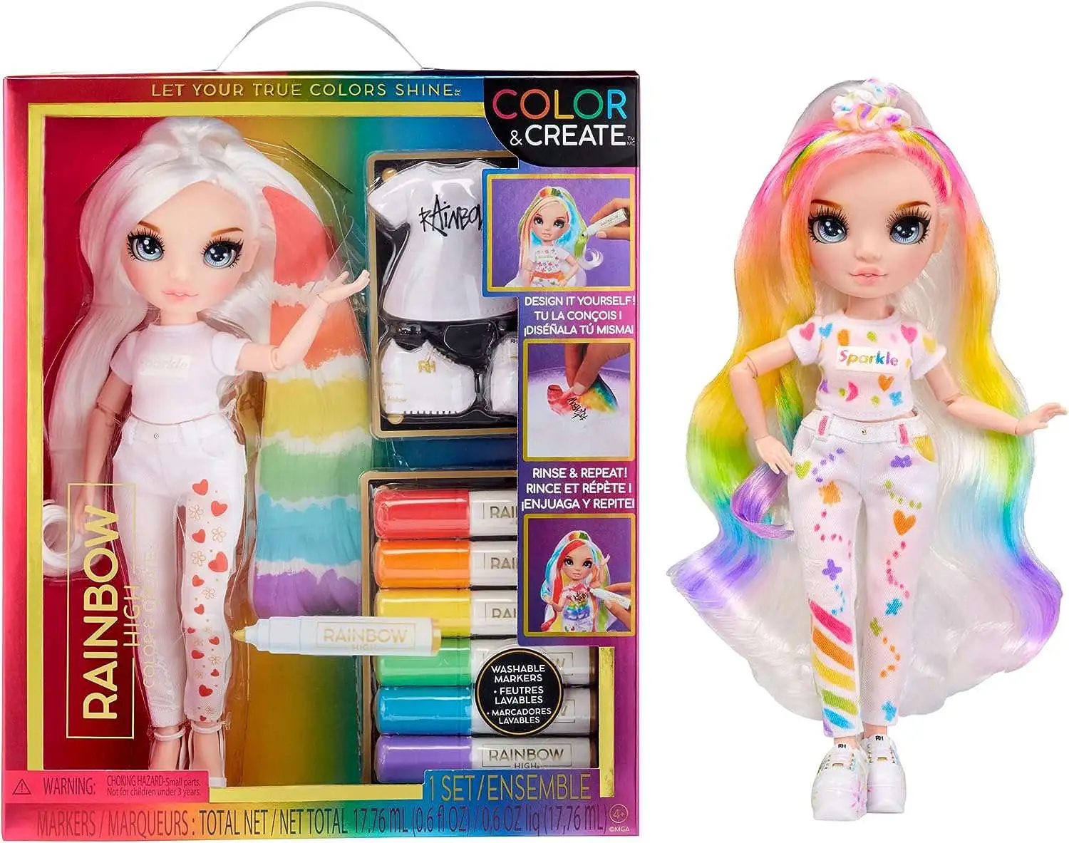 Rainbow High Color Create Blue EyesStraight Hair Doll MGA Entertainment ToyWiz