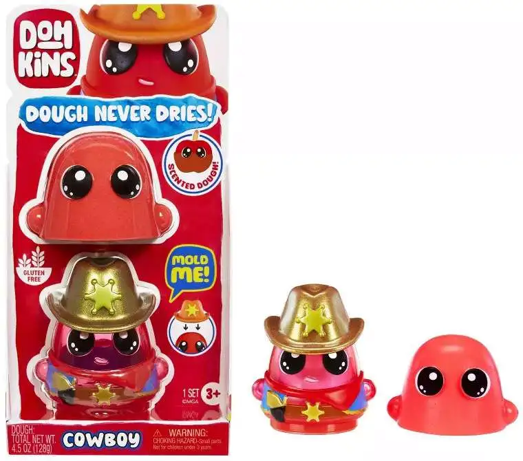 DohKins Cowboy 4.5 Oz Character Pack [Red]