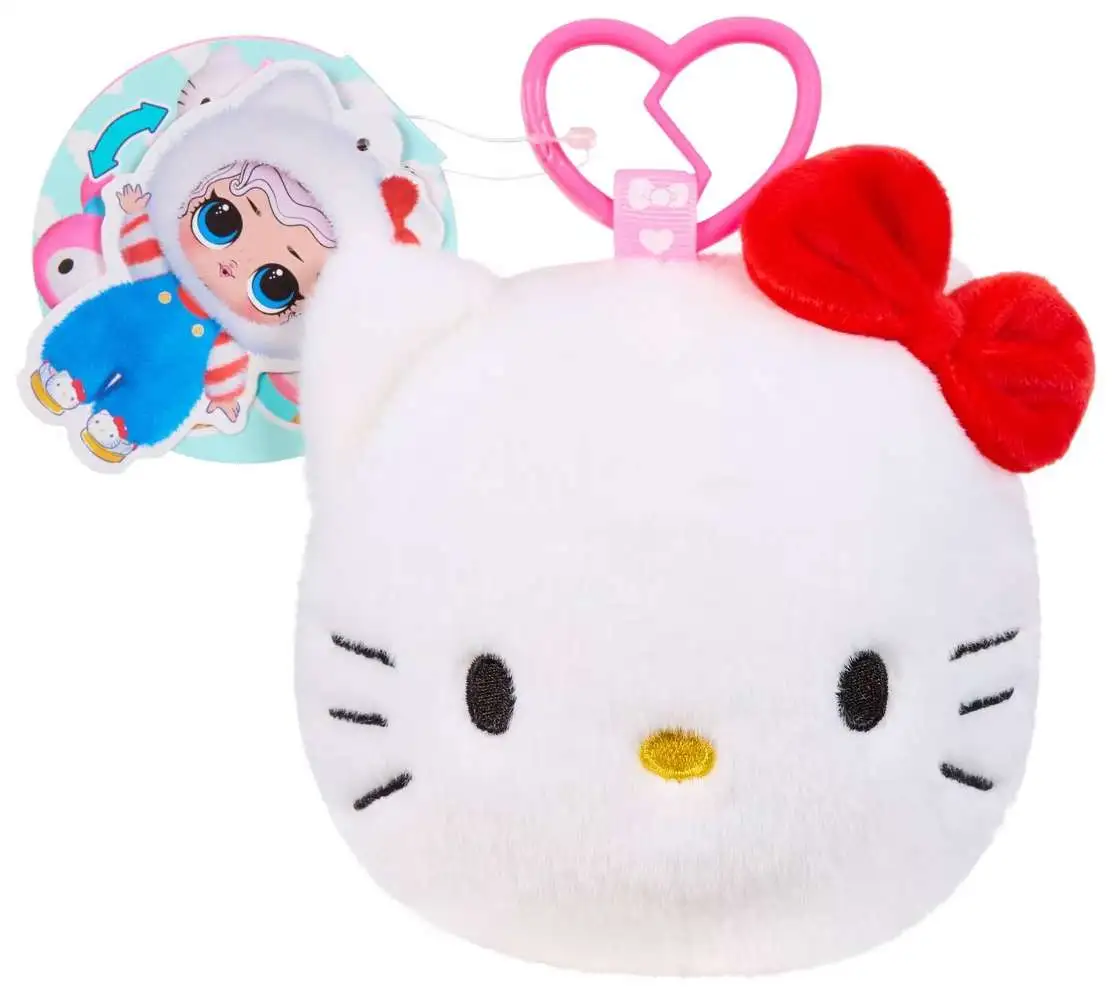 LOL Surprise Loves Hello Kitty & Friends Reversible Plush Hanger Hello Kitty 4-Inch Mystery Pack [1 RANDOM Character]