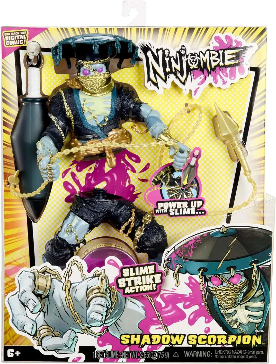Ninjombie Shadow Scorpion Action Figure [Slime Strike Action!]