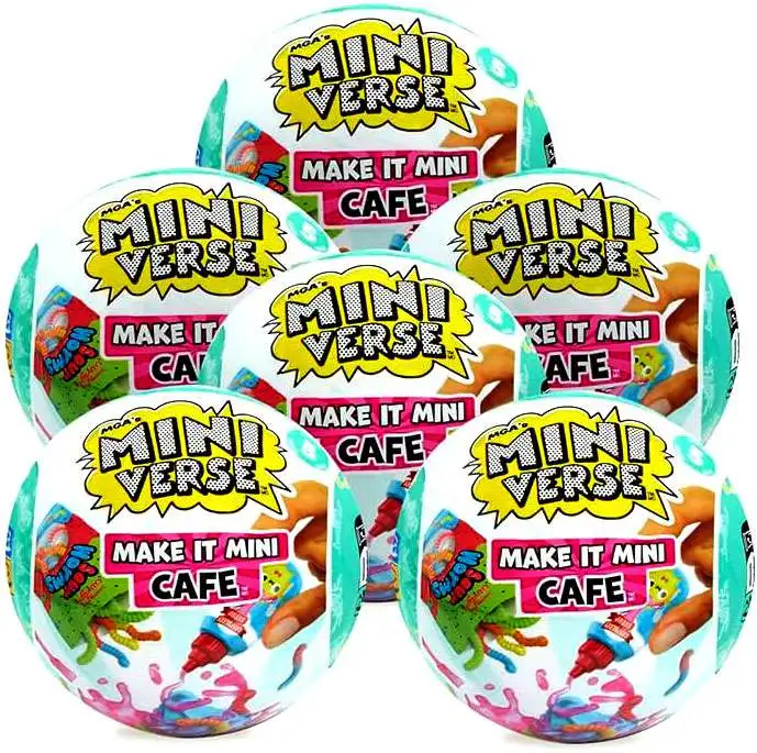 Miniverse Make It Mini Foods Series 5 Cafe LOT of 6 Mystery Packs