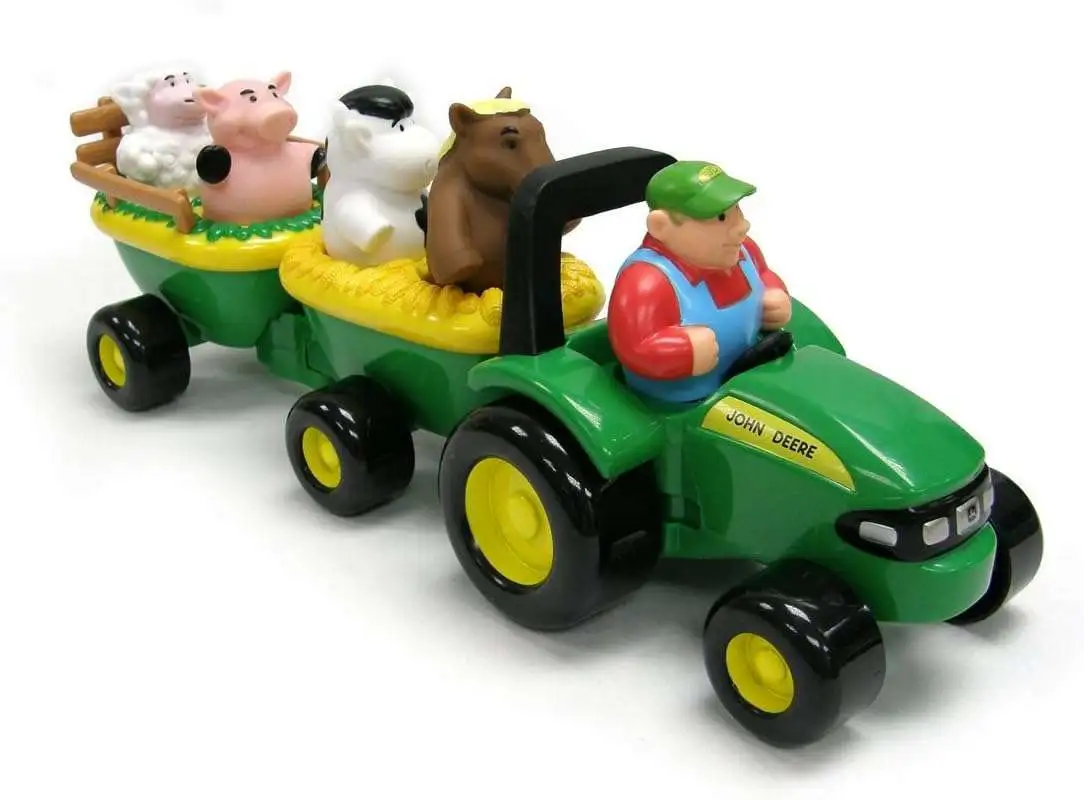 John Deere Kids Animal Sounds Hayride Playset
