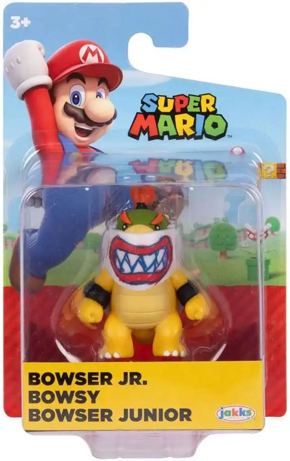 World of Nintendo Super Mario Wave 41 Bowser Jr 2.5-Inch Mini Figure [with Mask]