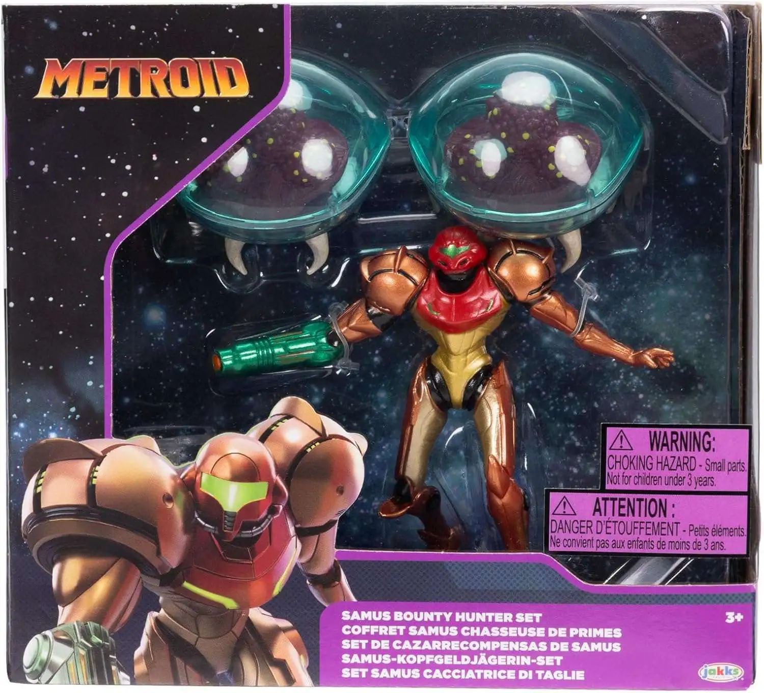 Metroid Samus Bounty Hunter Set 2.5-Inch Figure 3-Pack