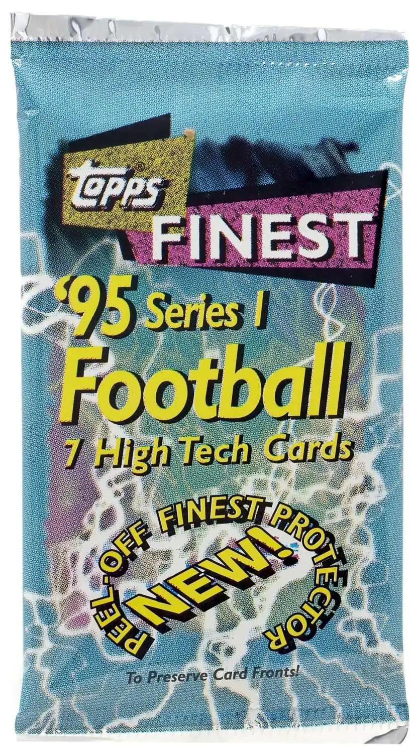 NFL 1995 Finest Football Series 1 Trading Card HOBBY Pack 7 Cards