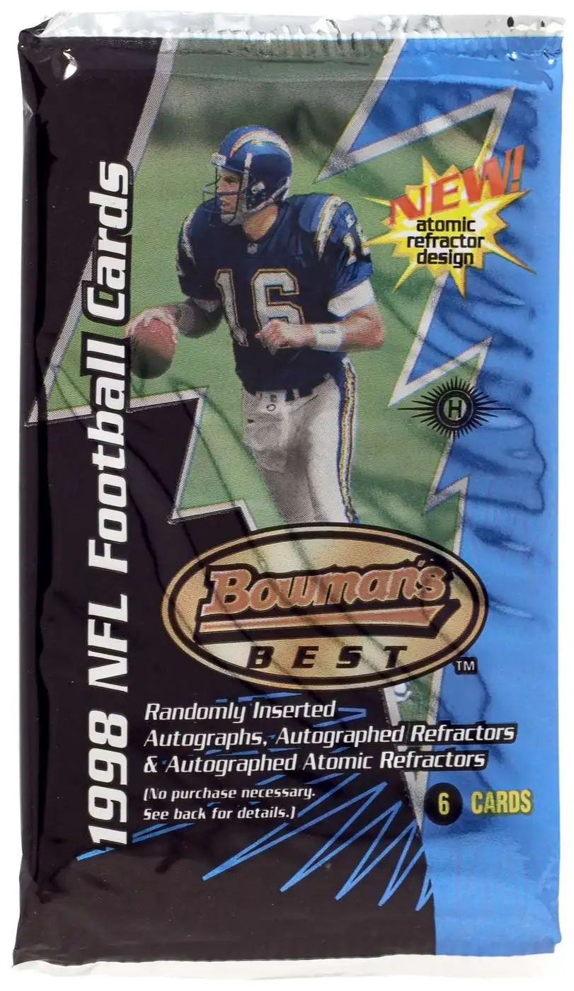 NFL Topps 1998 Bowman's Best Football Trading Card HOBBY Pack [6 Cards]