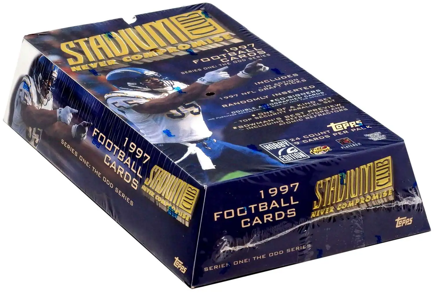 Topps 1997 Stadium Club Football Trading Card HOBBY Box [24 Packs]