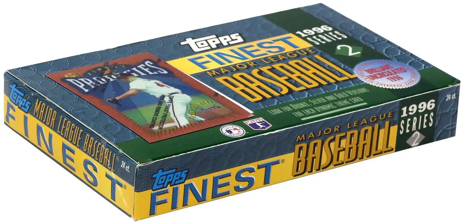 MLB Topps 1996 Series 2 Finest Baseball Trading Card HOBBY Box [24 Packs]