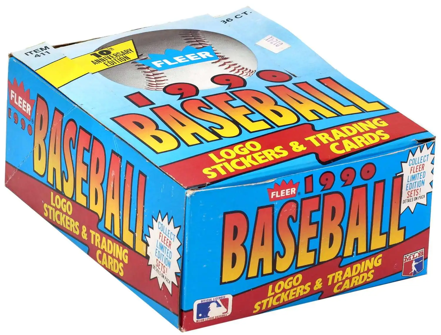 MLB Fleer 1990 Baseball Trading Card WAX Box [36 Packs]