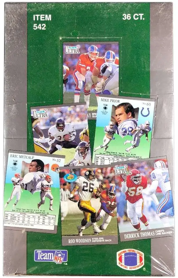 NFL Fleer 1991 Ultra Football Trading Card HOBBY Box [Green Box]