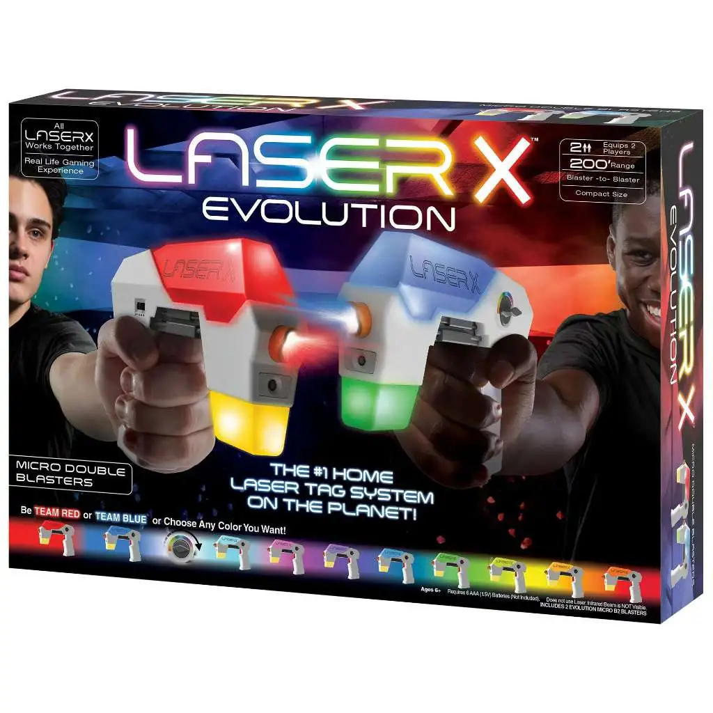 Laser X Evolution Micro Double Blasters 2-Player Set