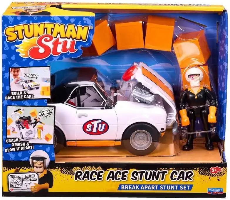 Stuntman Stu Race Ace Stunt Car Break Apart Stunt Set