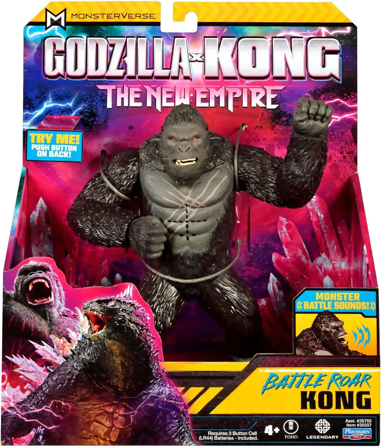 Godzilla x Kong The New Empire Monsterverse Battle Roar Kong Action Figure