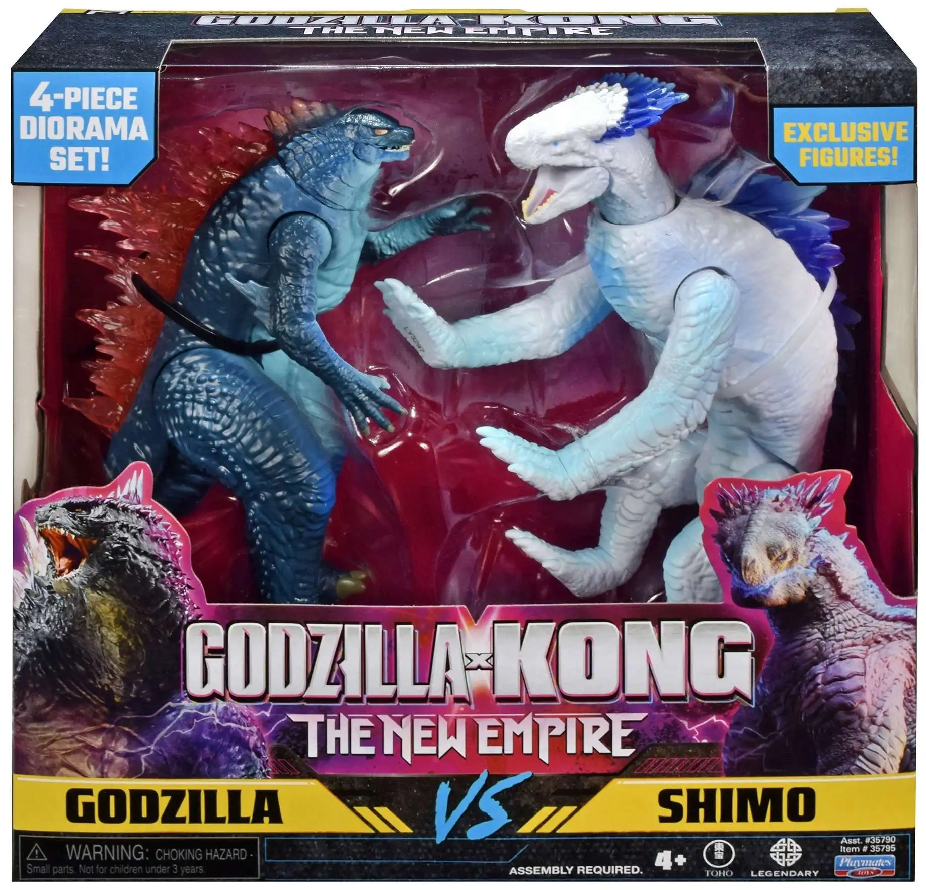 Godzilla x Kong The New Empire Monsterverse Godzilla vs Shimo Action Figure  2-Pack