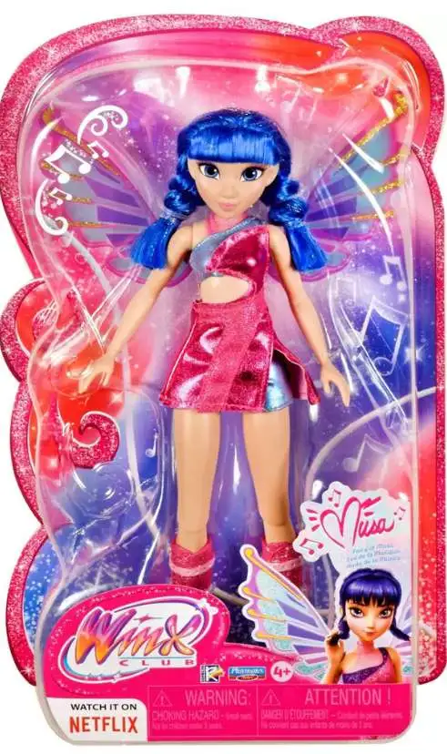 Winx Club Musa 11.5-Inch Fairy Doll [Glitter Outfit & Removable Wings!]