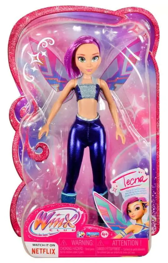 Winx Club Tecna 11.5-Inch Fairy Doll [Glitter Outfit & Removable Wings!]