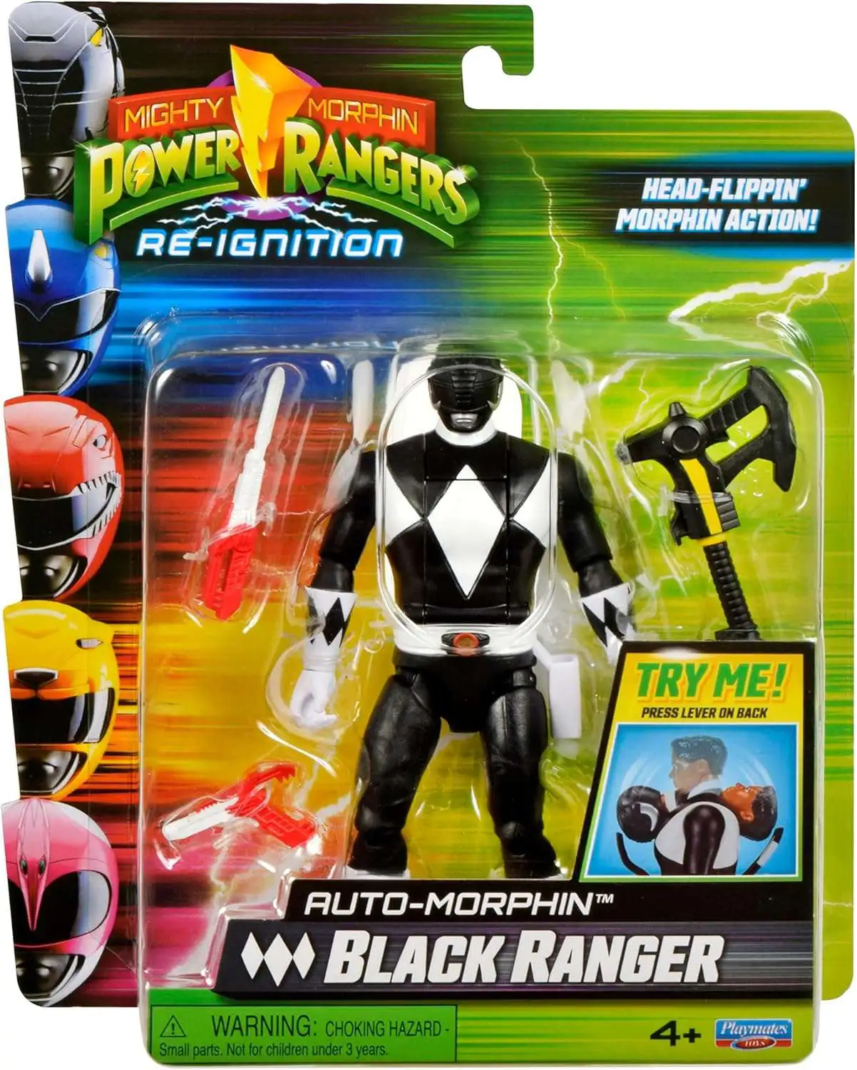 Power Rangers Mighty Morphin Re-Ignition Black Ranger Action Figure [Auto-Morphin]