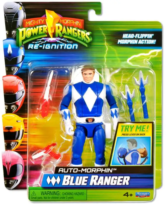 Power Rangers Mighty Morphin Re-Ignition Blue Ranger Action Figure [Auto-Morphin]