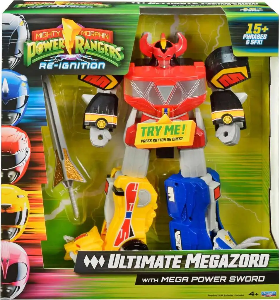 Power Rangers Mighty Morphin Re-Ignition Ultimate Megazord Action Figure [with Mega Power Sword, 15+ Phrases & SFX!]