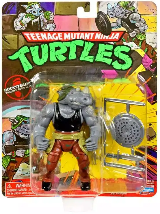 Teenage Mutant Ninja Turtles TMNT Classics Rocksteady Action Figure
