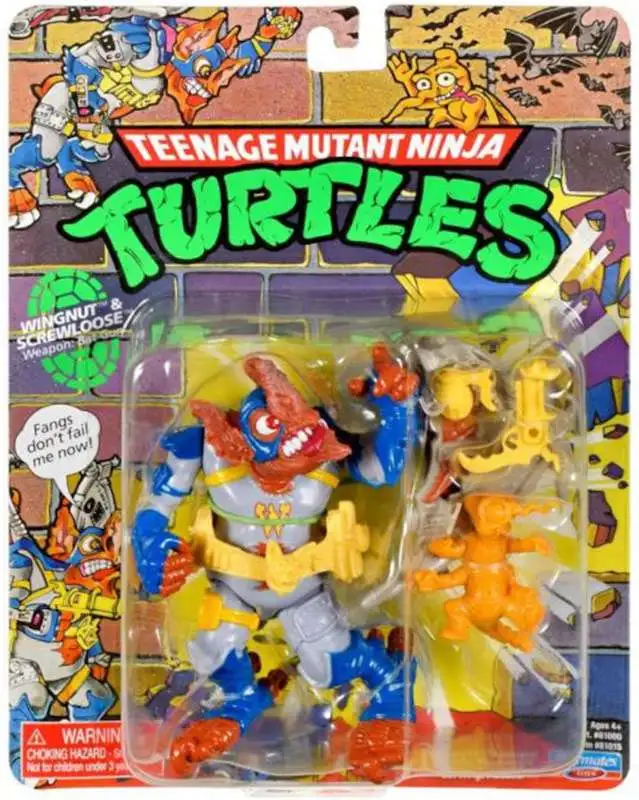  Teenage Mutant Ninja Turtles: Mutant Mayhem 4” Wingnut Basic  Action Figure by Playmates Toys : Toys & Games