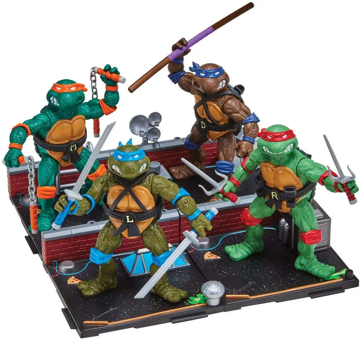 TMNTタートルズ フィギュア4体とコレクターケース Amazon.co.jp: Teenage Mutant Ninja Turtles Playmates Toys