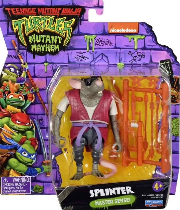  Teenage Mutant Ninja Turtles: Mutant Mayhem 4.5” Donatello  Basic Action Figure by Playmates Toys : Toys & Games