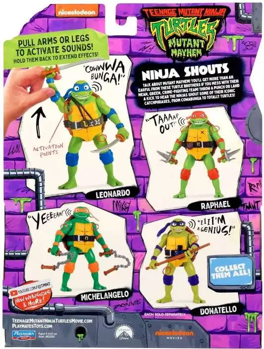 Teenage Mutant Ninja Turtles Mutant Mayhem Raphael 4.6 Action Figure The  Angry One Playmates - ToyWiz