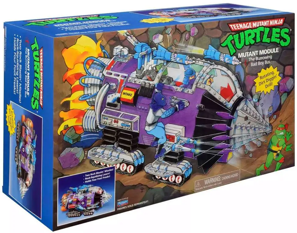 Teenage Mutant Ninja Turtles 40th Anniversary Mutant Module 4-Inch Vehicle Playset