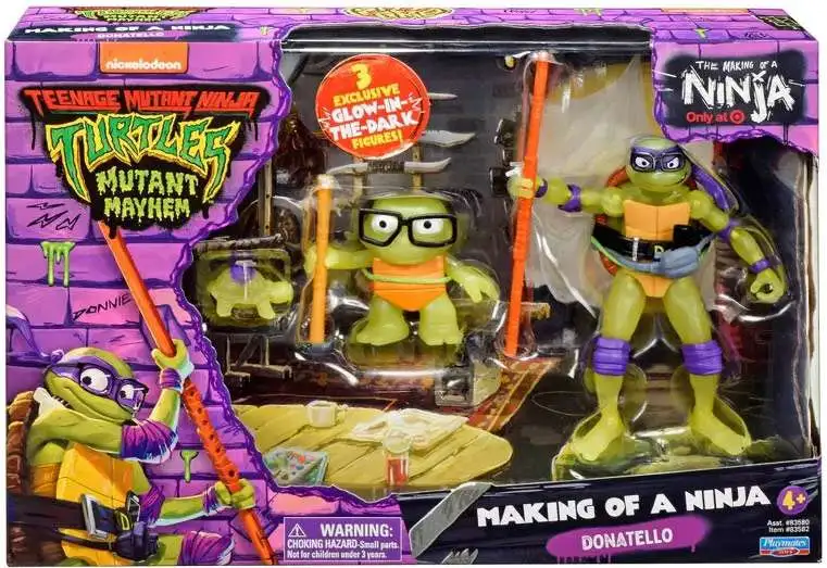 Teenage Mutant Ninja Turtles: Mutant Mayhem Making of a Ninja Leondardo  Action Figure Set - 3pk
