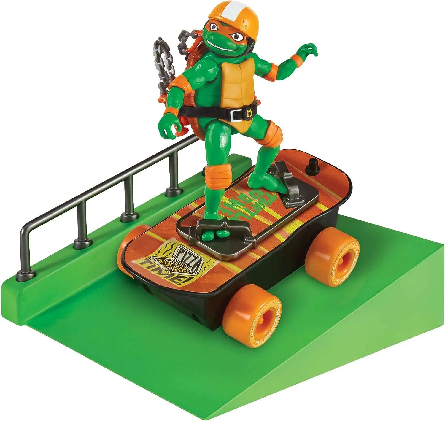 Teenage Mutant Ninja Turtles Mutant Mayhem Build N Shred Skatepark with  Skater Mikey Playset Playmates - ToyWiz