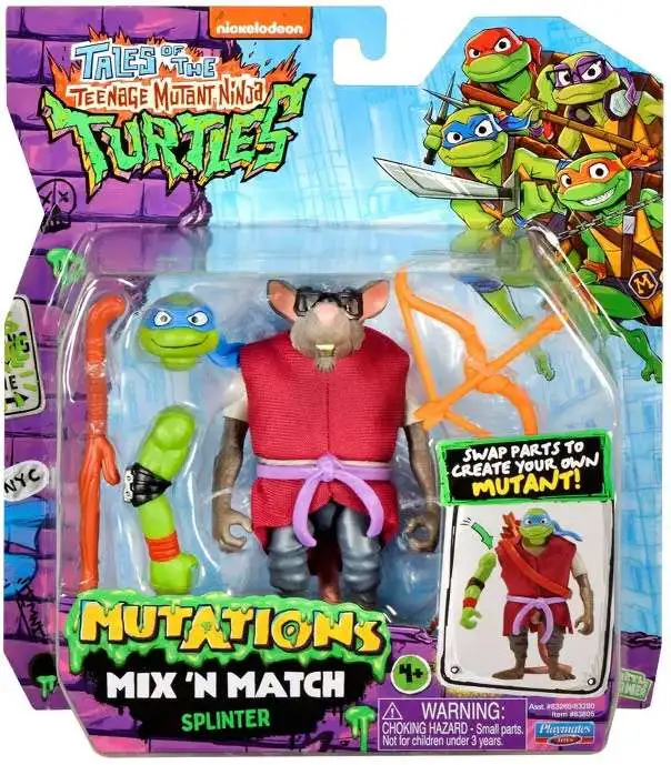 Teenage Mutant Ninja Turtles Tales of the TMNT Mutations Mix 'N Match Splinter Action Figure