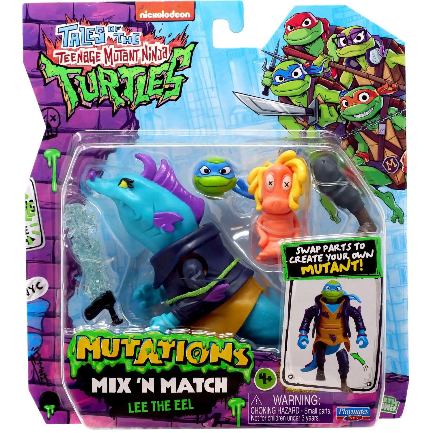Teenage Mutant Ninja Turtles Tales of the TMNT Mutations Mix 'N Match Lee the Eel Action Figure
