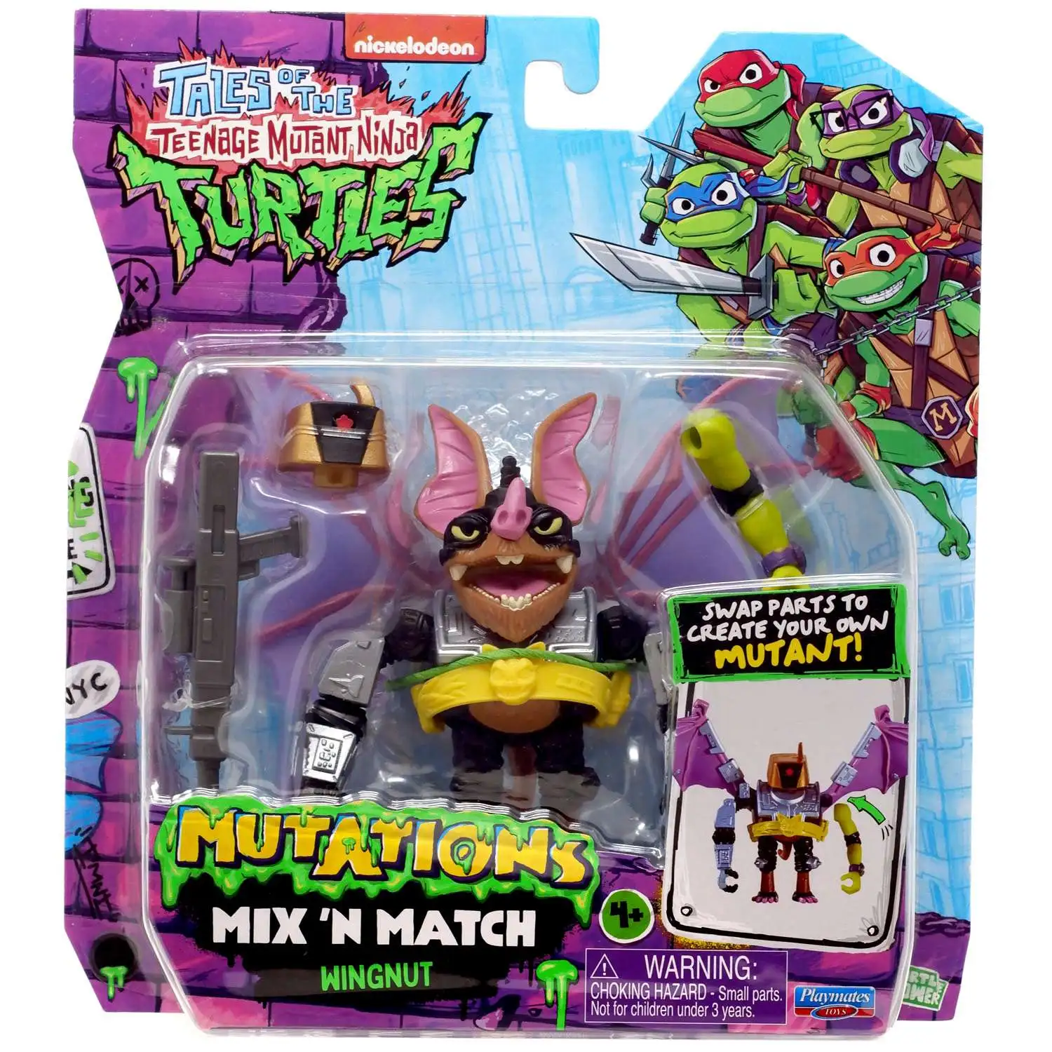 Teenage Mutant Ninja Turtles Tales of the TMNT Mutations Mix 'N Match Wingnut Action Figure
