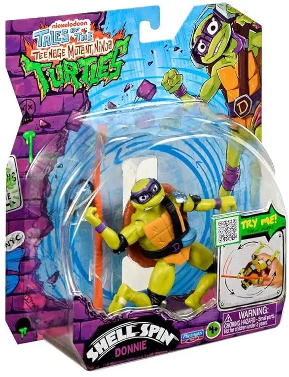 Teenage Mutant Ninja Turtles Tales of the TMNT Shell Spin Turtles Donatello Action Figure